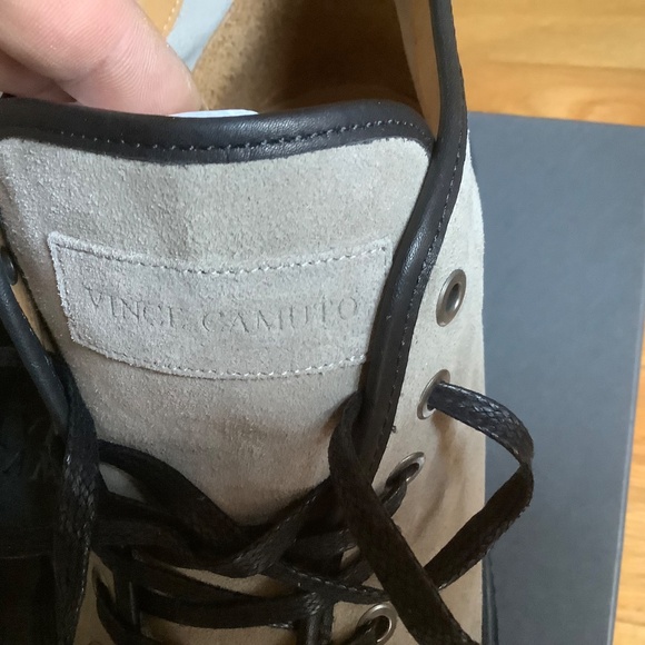 Vince Camuto Lace Up Suede Ankles Boots Earth SZ 12 main image 14